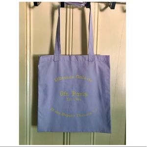 Korean Vintage Letters Graphic Tote Bag - Purple